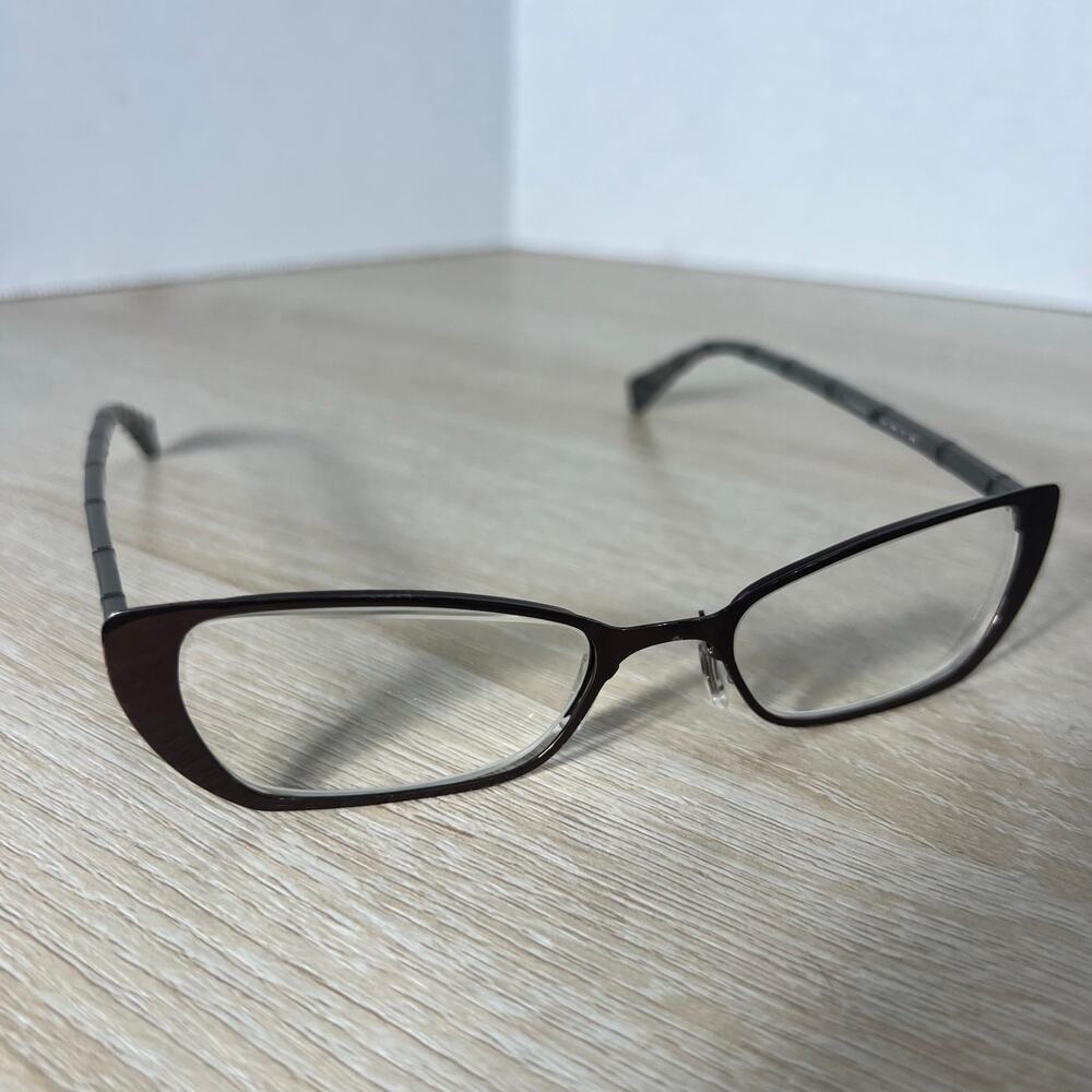 Kata Thread 1 MAHO Eyeglasses Purple Gray PARTS ONLY BROKEN 49-19-135 Titanium